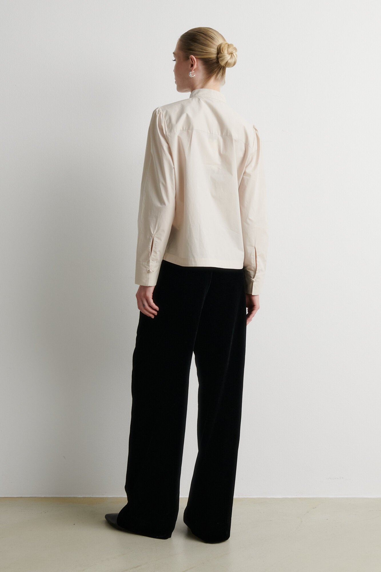 Velvetta Straight habitbukser – sort